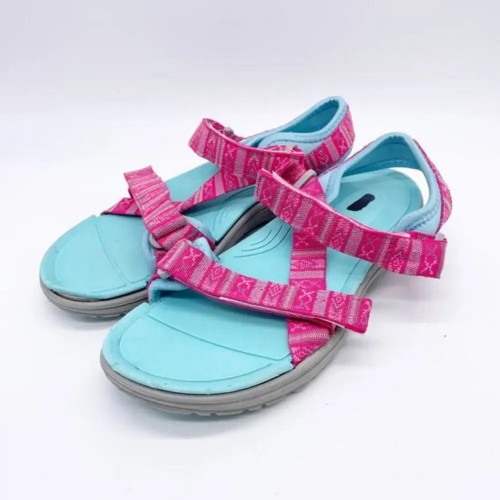 Northside Girl's Bayview Sandals Aqua Pink‎ Size 5